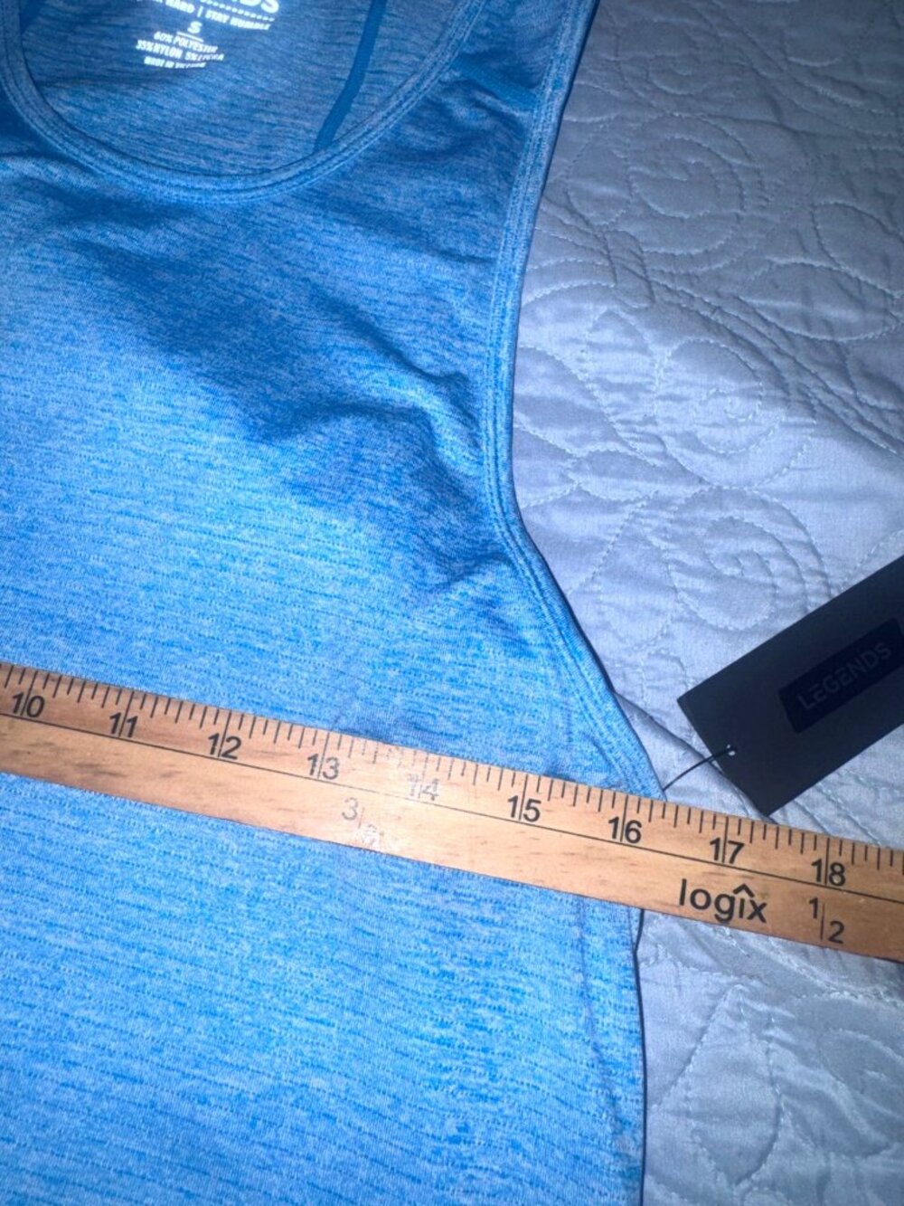 Legends Mens Blue Athletic Tank Top Size S Polyester Blend Lightweight & Breatha - Picture 6 of 13